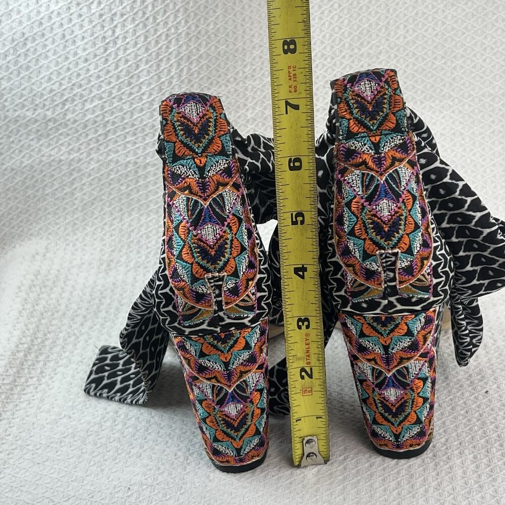INC International Concepts Bow Tie Block Heel Sandals Women’s 7.5M Boho - Picture 11 of 11